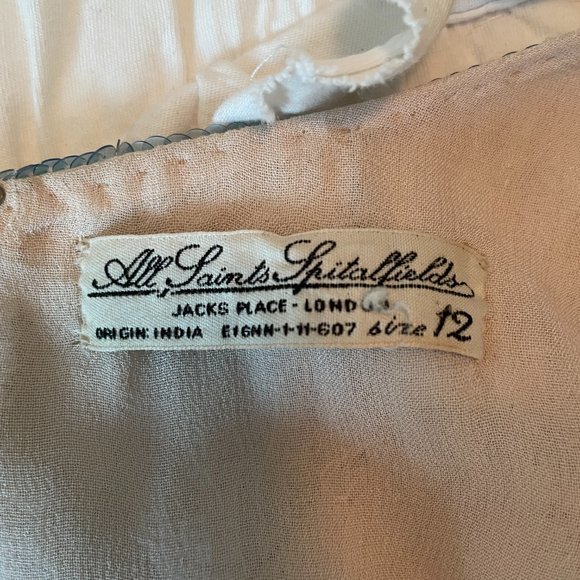 All Saints Spitalfields Sequin Aztec Dress | Size UK 12 / US 8 - Picture 6 of 8